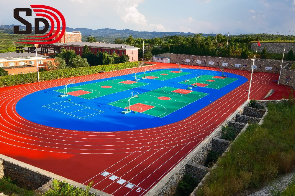 山西晋城南岭爱物学校 | 混合型跑道及硅PU